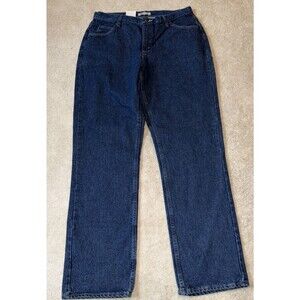 Riders by Lee Jeans Women's Sz 16 L Blue Denim Relaxed Leg NEW 100% Cotton